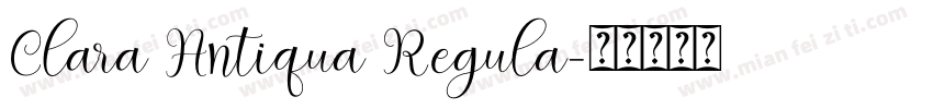 Clara Antiqua Regula字体转换